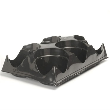 Landmark 06.50 Azalea Transport Tray 6 Count Black 100 Per Case 28 Cases Per Pallet