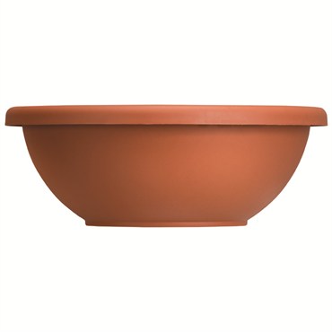 HC 14" Garden Bowl Planter Clay w/ Removable Drain Plugs Akro Mils