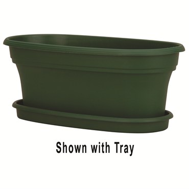HC 12" Panterra Oval Planter Green Akro Mils