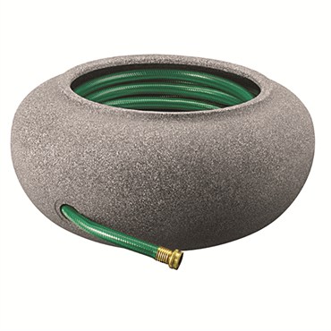 HC 21" Garden Hose Pot Black Granite Akro Mils
