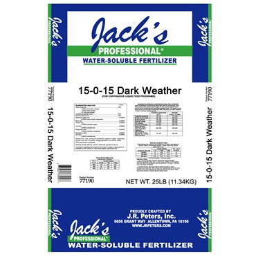 Jacks Prof Dark Weather 15-0-15 25Lb (80/Pl)