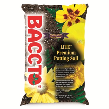 Mi Peat 20qt BACCTO Lite Premium Potting Soil 130/PL