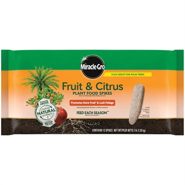 Miracle Gro 12pk Fruit & Citrus Spikes