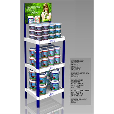 Jacks Classic 228pc Blue Rack Assortment