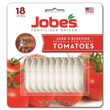 Jobes 18ct Tomato Fertilizer Spikes Blister Pack