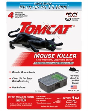 Tomcat Tier3 Disposable Mouse Bait Station 4pk