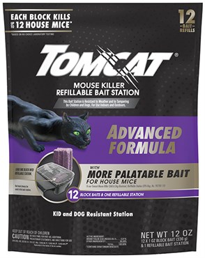 Tomcat Adv Tier1 Refill Mouse Bait 12pk