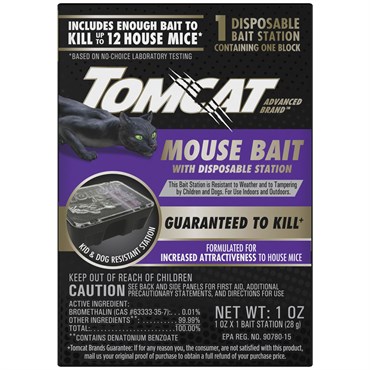 Tomcat 1pk Advanced Tier 1 Disposable Mouse Bait Station