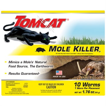 Tomcat 10pc Mole Killer Worm Bait 10pk Display Unit