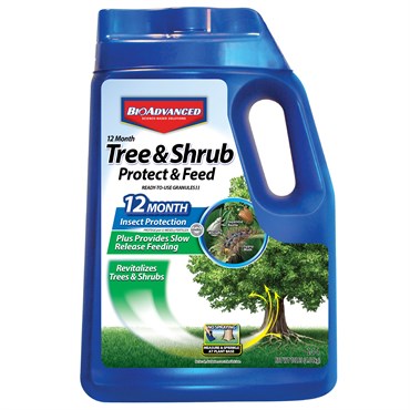 BioAdvanced 10# 12 Month Tree & Shrub Protect & Feed Granules  (Keywords: Bayer )