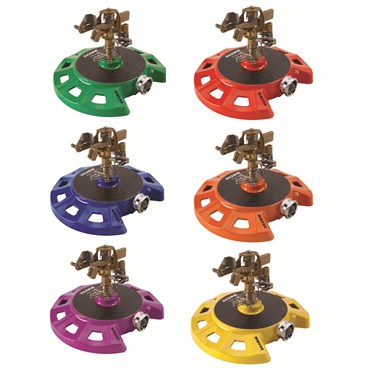 Dramm ColorStorm Circular Base Impulse Sprinkler Assorted Colors