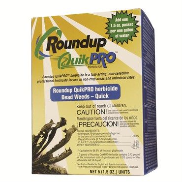 RoundUp QuikPro Pack of 5x1.5oz Pouches (6/Cs)  ( Glyphosate + diquat )