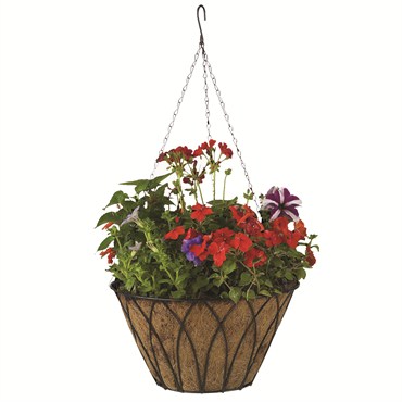 Austram 14" Lotus Planter Black with Chain