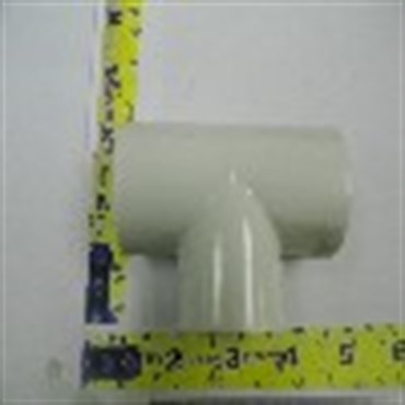 LAS 1IN PVC THREADED TEE 405-010 FFF 50/CS