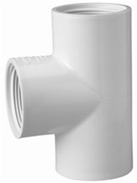 LAS 1-1/2IN PVC THREADED TEE 405-015 FFF 25/BX Q