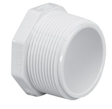 LAS 1-1/2IN PVC THREADED PLUG MPT 25/BX 450-015