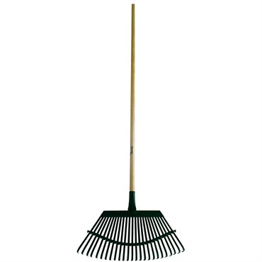 Flexrake Lawn Rake 19" Steel Head 48" Wood Handle