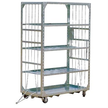 GS HI-CUBE TRANSPORT CART 5 ADJ SHELVES