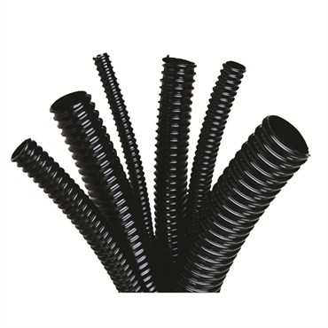 Danner 1"x100' Black Reinforced Flexible Tubing