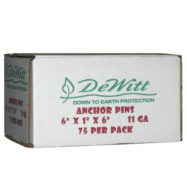 Dewitt 75pc Box 6"x1"x6" 11 Gauge Anchor Pin