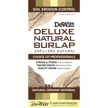 Dewitt Deluxe Natural Burlap 7oz 3'x12' Retail Burlap