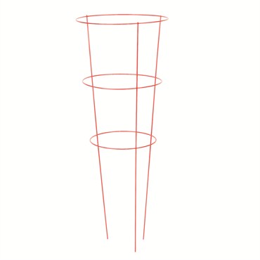 Panacea 42" Red Tomato Cage 3 Leg 3 Ring