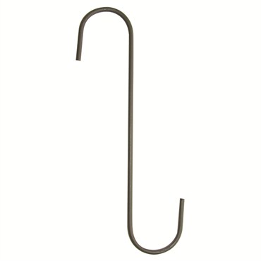 Panacea 6" Black Garden S Hook 2pk