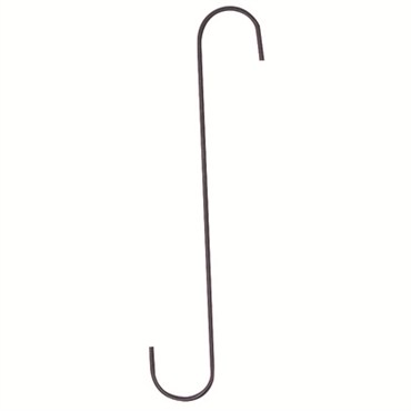 Panacea 8" Black Garden S Hook 2pk