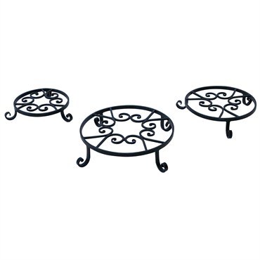 Panacea 10" Old World Forged Black Pot Trivet