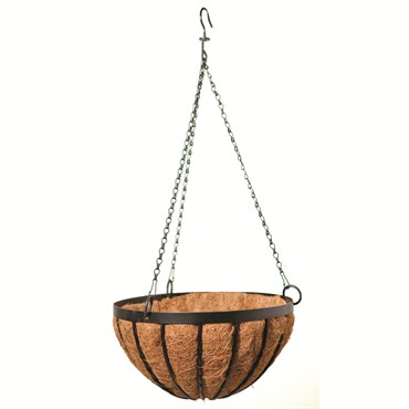 Panacea 14" Black Cotswold Hanging Basket