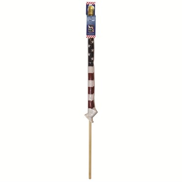 FlagZone 2.5'x4' Poly Cotton US Banner Flag Set with 5' Pole