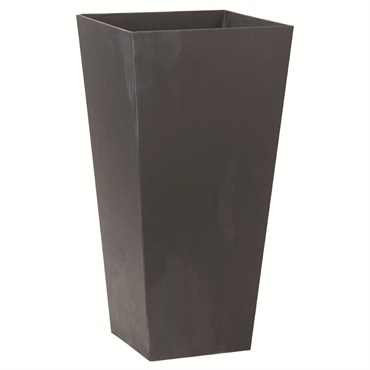 StoneArt Ella 27.5" Tall Planter Black