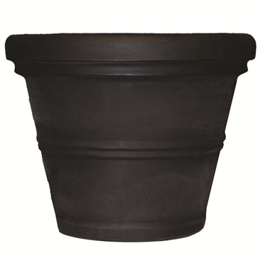 Tusco 36" Rolled Rim Planter Black