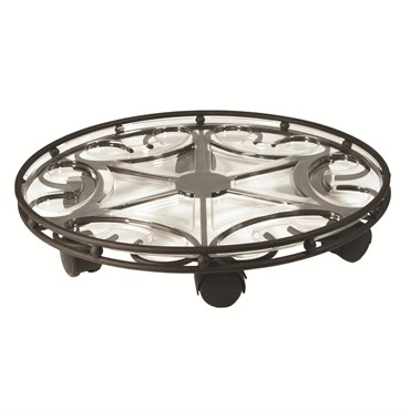 Plastec 21" Saucer Caddy Pro Black