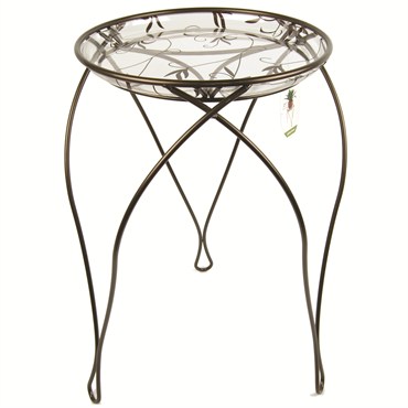 Plastec 21" Elegance Plant Stand Dark Bronze