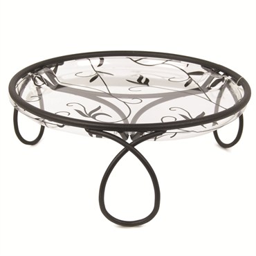 Plastec Elegance Table Top Stand Dark Black