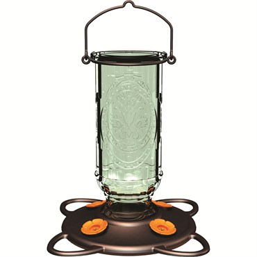 Classic 20oz Vintage Glass Oriole Feeder 4 Ports