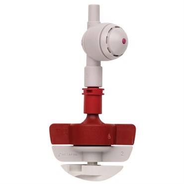 Netafim 18.4gpm SpinNetafim Sprinkler Head Assembly w/ CNL Red Mist Red Body Grey Spinner 25/BG