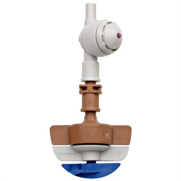 Netafim 23.4gpm SpinNetafim Sprinkler Head Assembly w/ CNL Brown Mist Brown Body Blue Spinner 25/BG