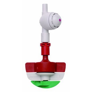 Netafim 18.4gpm SpinNetafim Sprinkler Head Assembly w/ CNL Red Mist Red Body Green Spinner 25/BG