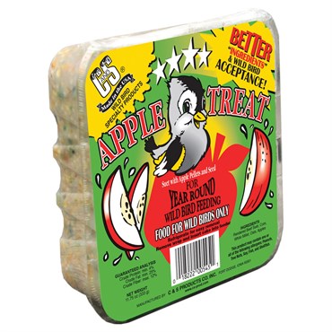 C&S 11.75oz Apple Treat Suet Cake