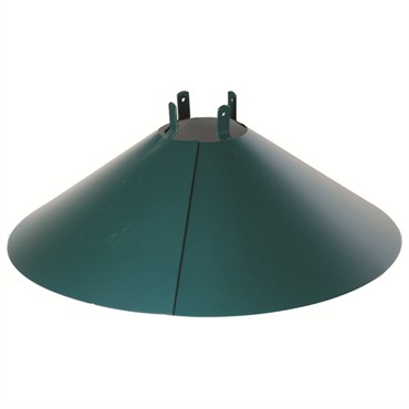 Audubon Green Wrap Around Steel Squirrel Baffle 4x4