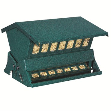 Audubon Absolute II Two Sided Feeder Green with Windows