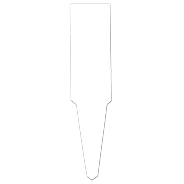 DPI 1000/4.5x1" Economy White Plastic Labels