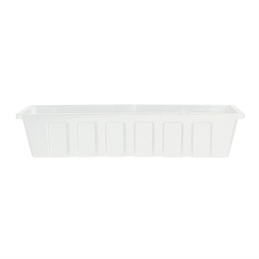 Novelty 36" Polypro Flower Box Planter White