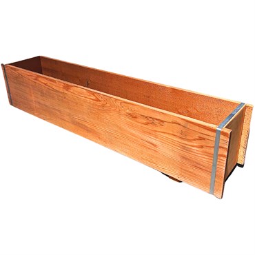 A&G 4' Banded Redwood Window Box