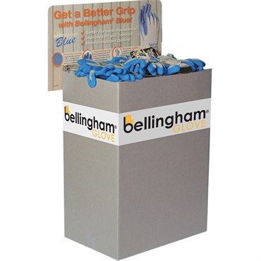 BGC 72pc Blue Glove Half Bin Box Display