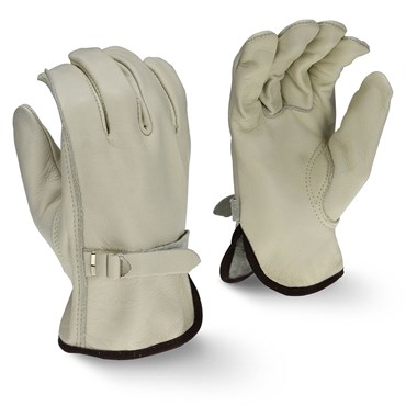 BGC Standard Grain Cowhide Leather Driver XL White