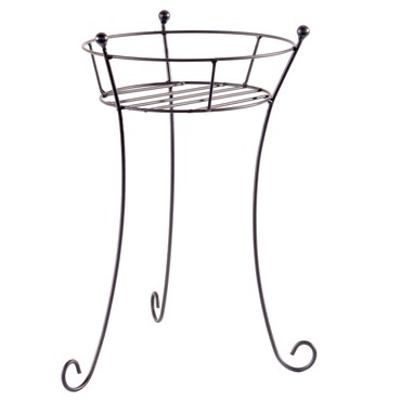 AGW Filigree Plant Stand Tall Black