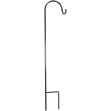 AGW 5/8" Heavy Duty 65" Short Single Shepherd Hook Black